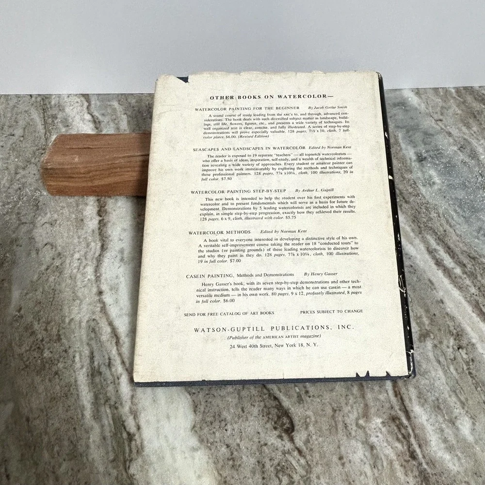 Watercolor The Hows And Whys Edgar A Whitney 1958 Signed 1st Edition Hardcover
